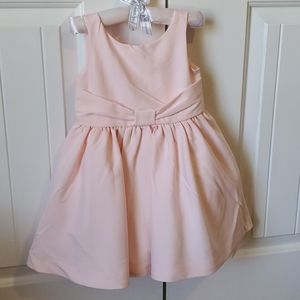 Janie & Jack pink satin bow dress